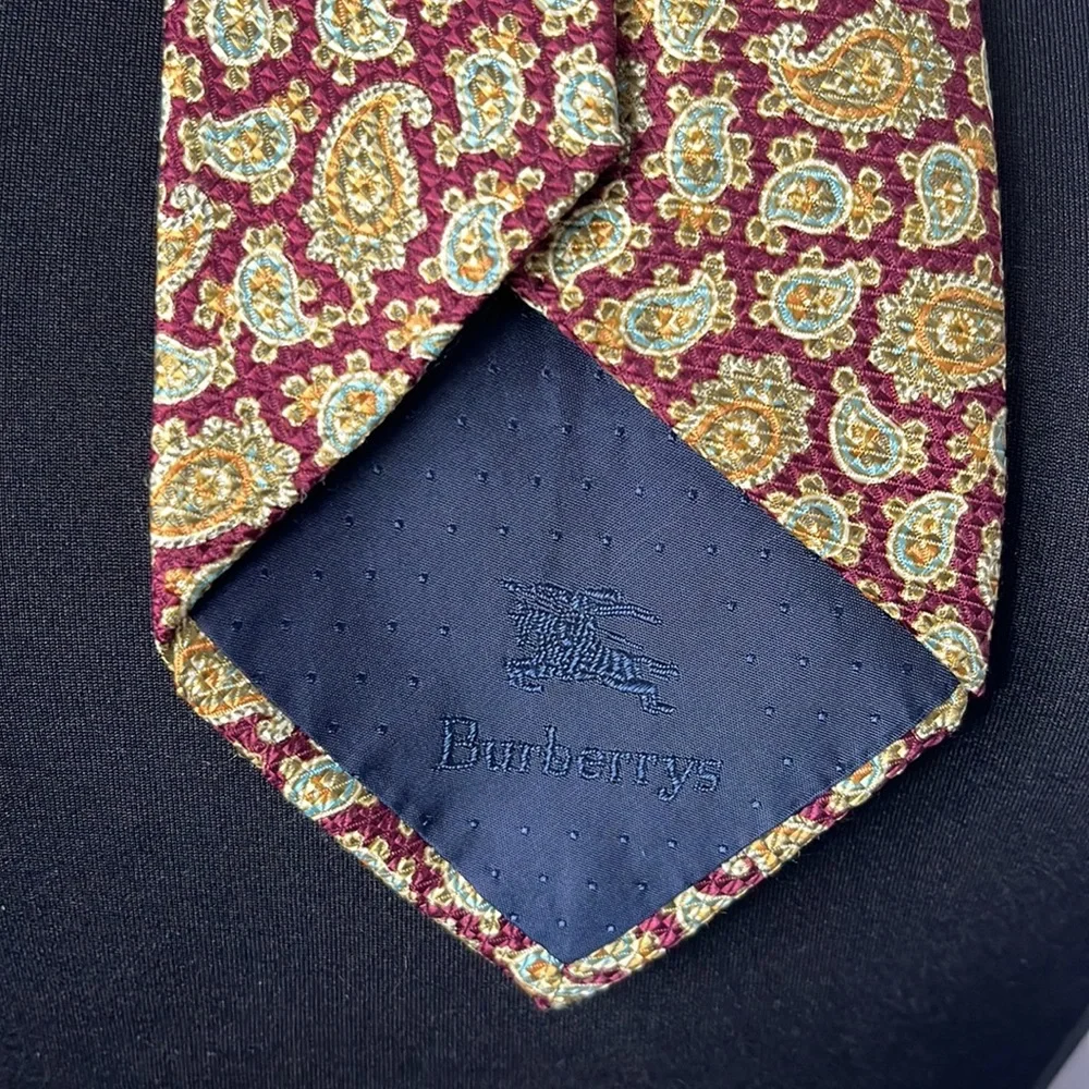 Burberry Vintage Dead-stock Paisley Tie